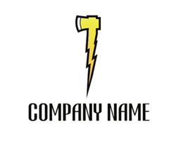 Electrician lightning logo