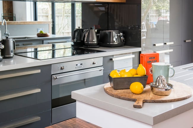 Claire & Hagan's industrial warehouse style kitchen wowed the judges