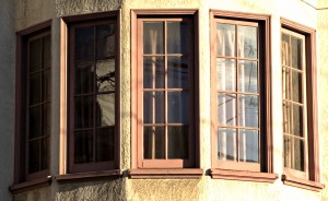 Bay windows let in lots of sunlight - perfect for a reading nook!