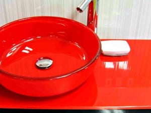 glass sink