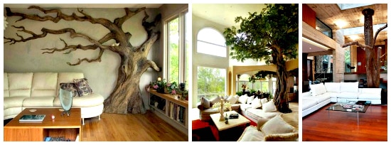living room tree