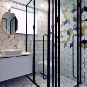 colourful bathroom tiles design