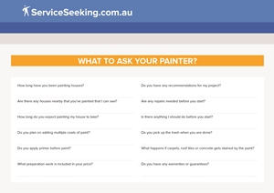 Questions Painter Checklist